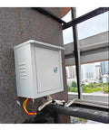 Vertical Round Lock Power Distribution Box With Customizable Electric Meter Panel And Monitor Control Enclosure for outdoor use