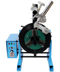 Badass Heavy Duty Rotary Welding Positioner Turntable with 30Kg Load Capacity Adjustable 0 To 90 Degree Tilt 110V Powered 3Jaw Chuck and Torch Stand for Serious Pipe Fabrication Tasks, front view showing control panel