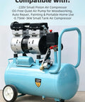Three Port Brass Air Compressor Check Valve for Tube Connector Tool, G1/8 Internal Thread, G3/8 and G1/2 External Threads, Central Pneumatic Compatible, Seals Tight to Stop Leaks, Direct Replacement Part brass fitting on air compressor