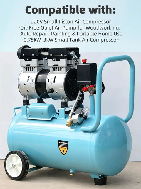 Three Port Brass Air Compressor Check Valve for Tube Connector Tool, G1/8 Internal Thread, G3/8 and G1/2 External Threads, Central Pneumatic Compatible, Seals Tight to Stop Leaks, Direct Replacement Part brass fitting on air compressor