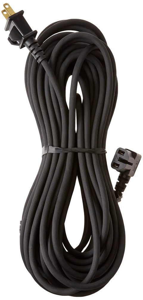 G3 To G7 Vacuum Cord 50 Ft Black Replacement Part 183099 OEM Authorized Compatible With Vacuum Models For Easy DIY Install And Durable Performance For Long Lasting Durability You Can Trust coiled on white background