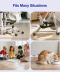 Clear Office Chair Mat For Hardwood Floors, 30 By 48 Inches, Heavy Duty PVC Floor Protector For Rolling Desk Chairs, in use