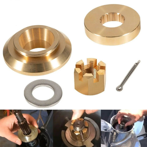 Pro-Grade Flo-Torq II Hub Kit 835274Q1 for Yamaha Outboard 75-300 HP and VMAX SHO Stern Drives 15 Spline Includes Drive Sleeve, Forward Thrust Washer, and Replacement Kit for Quick Prop Hub Fix