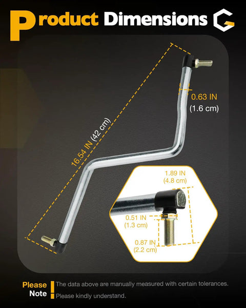 Steering Drag Link For Riding Lawn Mowers Adjustable Tie Rod End For Precise Front Toe In Alignment Durable Control Arm Replacement Heavy Duty Drag Link Bar Replaces 175121 532175121 Fits Various Mower Brands, 16.54 in