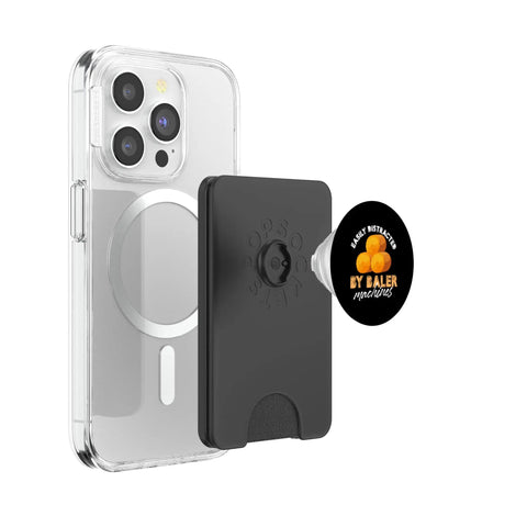 Easily Distracted By Baler Machines Hay Bale Farming PopWallet For MagSafe Phone Grip And Wallet with baler design on iPhone