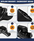 Duck Head Tire Changer Replacement Part For Hunter TCX MTS 5 Pack Fits SB 4 120129B 450310 RP11 8 11400327 RP11 8314813 AE450327 OEM Style Easy Install And Reliable Long Term Performance black nylon mount/demount head