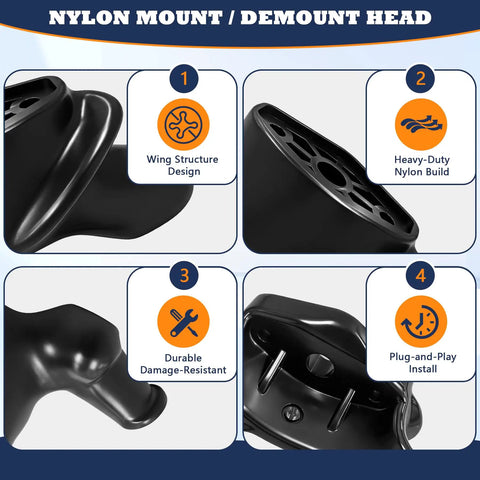 Duck Head Tire Changer Replacement Part For Hunter TCX MTS 5 Pack Fits SB 4 120129B 450310 RP11 8 11400327 RP11 8314813 AE450327 OEM Style Easy Install And Reliable Long Term Performance black nylon mount/demount head