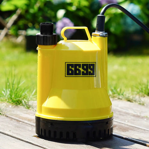 Submersible Water Pump One Quarter HP 1600 GPH Portable Thermoplastic Utility Pump Electric Transfer Pump With Ten Foot Cord