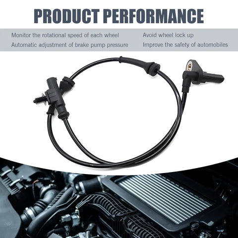 Rear Left And Right ABS Wheel Speed Sensor Direct Replacement For Anti Lock Brake System No Fuss Plug And Play For Heyue Models OEM Part 3630050U2010 Black Durable High Temp Resistant Build