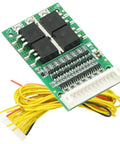 Premium Lithium Ion Battery Management Module For 6S Through 13S Packs Featuring Hella Reliable 25 Amp Charging Control and Straight Up Overcharge Defense with integrated circuitry and connectors.