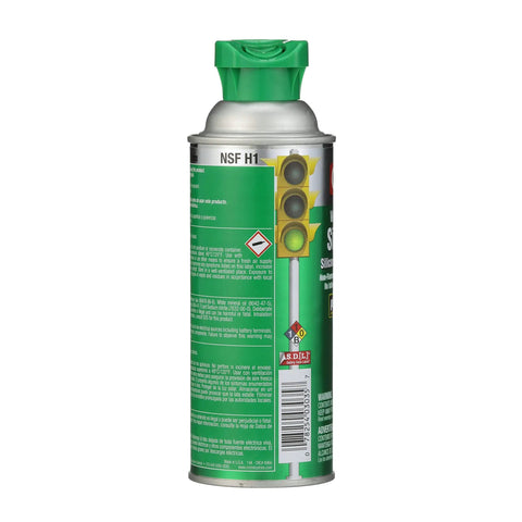 Water Based Silicone Lubricant With Perma Lock 2 Way Integrated Actuator Heavy Duty 13 Ounce For Marine Vehicles Industrial Equipment And Household Tools green aerosol can