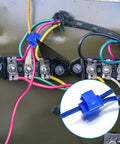 80 Pack Quick Splice Wire Connectors Solderless Snap Electrical Wire Terminals Insulated Crimp Connectors 22 10 AWG in use