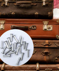 Top Tier 20 Piece M4 X 10 Millimeter Socket Cap Bolts And Secure Thread Binding Post Screws Crafted From Rust Resistant Stainless Steel With A Sweet Match M2.5 Hex Key For No Sweat Assembly on vintage suitcases.