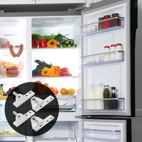 Heavy Duty Refrigerator Door Hinges Stainless Steel Built To Last Rotatable Hinges For Display Cabinets And Freezers Smooth Open And Close High Reliability Commercial Grade Durable Easy Install on open fridge door