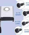 Replacement Security Screws Kit For Video Doorbell 2 Pro 3 Ring Stainless Steel 32 Pieces in Eight Sets with different screw sizes.