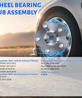 Car tire with Rear Wheel Bearing Hub Assembly 2 Pack 5 Lug 512372 For Scion tC 2011-2016 RAV4 2006-2016 And Lexus HS250h 2010-2012