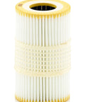 Oil Filter Cartridge Replacement HU 7035 For Audi A6 A7 A8 S6 Quattro Models 2011 To 2020, shown vertical, close-up view