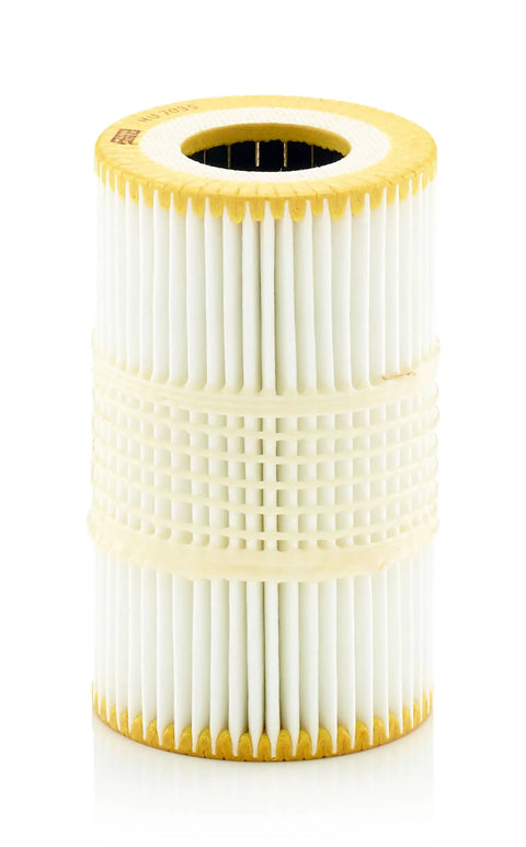 Oil Filter Cartridge Replacement HU 7035 For Audi A6 A7 A8 S6 Quattro Models 2011 To 2020, shown vertical, close-up view