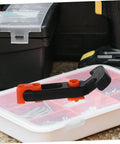 Beefy Heavy Duty Hood Latches Kit for Cars With T Handle Rubber Shock Absorption in tool box setting