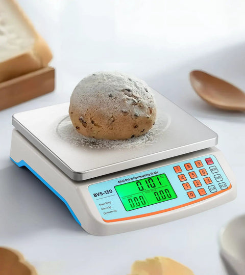 Pro Grade Commercial Food Scale 66Lb 30Kg With Stainless Steel Platter Price Computing Kg Lb Oz Conversion Deli And Produce Scale