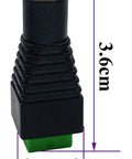 Dead Simple Three Point Five Millimeter To Two Pin Screw Terminal Audio Adapter Solderless Converter Plug for connection, 3.6cm height.