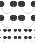 Heavy Duty Refrigerator Locks With Keys 12 Pack Adhesive Fridge Locks for Kidproofing and Child Safety, shown in black adhesive design