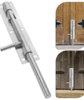 No Brainer Heavy Duty Stainless Steel Slide Bolt Latch Set For Fence Gates And Wood Sheds Built Tough With A Smooth Manual Slider.