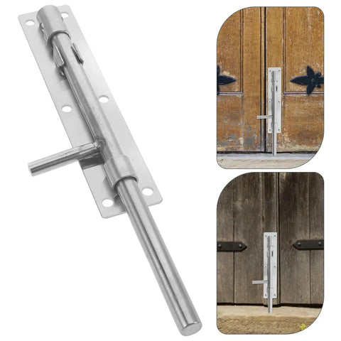 No Brainer Heavy Duty Stainless Steel Slide Bolt Latch Set For Fence Gates And Wood Sheds Built Tough With A Smooth Manual Slider.