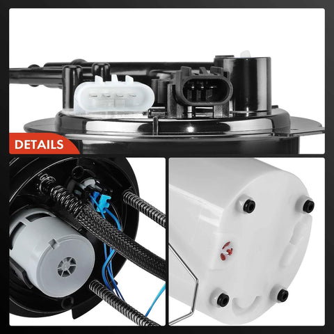 Electric Fuel Pump Module With Pressure Sensor For Chevy Impala Flex Fuel 2012 2016 V6 3.6L top and bottom views