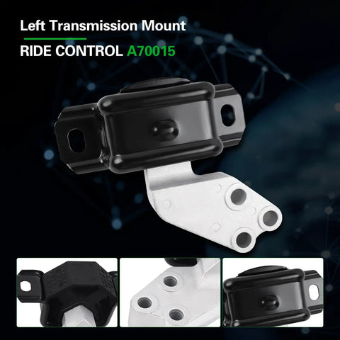 Left transmission mount from Built Tough Engine And Transmission Mount Kit Compatible With 2008 To 2015 Smart Cars.