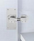 hydraulic soft-close cabinet hinges on a cupboard door