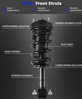 Diagram of 2 Pcs Front Struts Absorber Assembly With Magnetic Spring For Cadillac Escalade ESV Suburban Tahoe GMC Yukon 1500 2015 2020 Front Shock Replacement Premium Quality with labeled parts