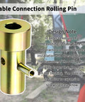 Quick Hitch Adapter Bushings Set for Cat 1 3 Point Tractor Implements Four Piece Bushing Kit with Roll Pins Gold Fits Farm Attachments and Category 1 Tractors for a Snug Secure Connection, gold bushing with roll pin