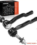 Front Outer Tie Rod End For Ford Fusion 2013 To 2020 Edge 2015 To 2021 Lincoln MKZ 2013 To 2020 MKX 2016 To 2018 Direct Fit OE Style Steering Linkage Easy Install For Driver And Passenger Side, black steel tie rod ends with box