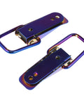 Universal Car Bumper Security Hook Clips Quick Release For Trunk Fasteners Blue 105x33mm Set Of 2 shown front view