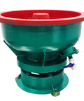 Heavy Duty Vibration Grinder And Electric Polisher Machine Built Like A Tank For Serious Deburring And Precision Chamfering Work Comes Loaded With An Eighty Liter Polyurethane Barrel.