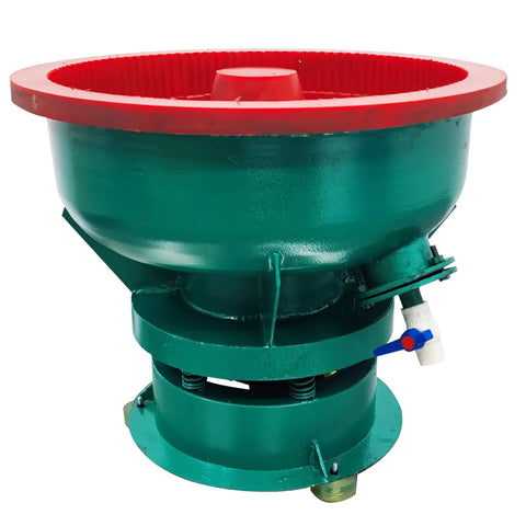 Heavy Duty Vibration Grinder And Electric Polisher Machine Built Like A Tank For Serious Deburring And Precision Chamfering Work Comes Loaded With An Eighty Liter Polyurethane Barrel.