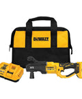Badass Heavy Duty Cordless Stud And Joist Drill Kit Includes 20V Max Battery And Charger With Anti Rotation Feature And Massive 4 Inch Hole Capacity designed for efficient wood projects.