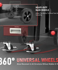 Welding Cart With Four Drawers For MIG Welder, TIG Welder And Plasma Cutter, Heavy Duty Steel Rolling Workhorse With 360 Degree Swivel Wheels