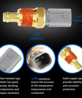 5149077AB Engine Coolant Temperature Sensor Replacement showing copper housing and ppc plastic dimensions for Jeep and Dodge