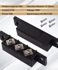 Two Pack MC31B Surface Mount Magnetic Reed Switch Kit For Door Sensors With NC And NO Contacts, fireproof ABS, easy install.