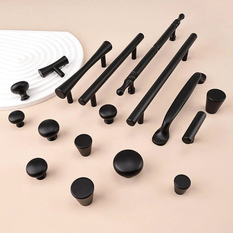 Gold And Black Cabinet Pulls And Drawer Handles 2 Pack Brass Knobs for Dresser Wardrobe Furniture Hardware