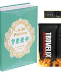 Book Safe With Combination Lock Hidden Safe 9.5 Inch By 6.2 Inch By 2.2 Inch Hollow Book Box With Fireproof Bag and dial lock