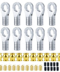 10 Piece Stainless Steel M4 Link Rod Ends Ball Head Right Hand Screw Set For 1/10 Axial SCX10 90046 RC Crawler Cars