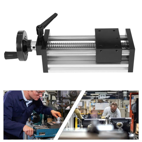 Rock Solid Dual Optical Axis Manual Sliding Table With 100mm Travel CNC Linear Rail Guide Aluminum Alloy Slide Stage for machining