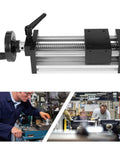 Bad Ass Heavy Duty Manual Sliding Table With Drop Dead Smooth Dual Optical Axis Linear Rail Guide, precision tool for CNC upgrades.