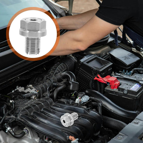Sturdy Stainless Steel Self Tapping Oil Drain Plug With Rubber Washer For Auto Engines And Cars Perfect Quick Fix Repair Kit For Optimal Performance And Leak Free Driving Experience on engine bay