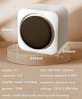 Ditch The Laundromat Compact 2 In 1 Washer And Dryer With Lcd Display, 11 Lb Front Load Stainless Tub, 3.5L size