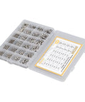 Over 884 Piece Stainless Steel Bolts Nuts Washers Wrench Set M2 M3 M4 M5 Durable Hardware Kit in organized storage case