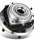 Front Wheel Bearing Hub Assembly For Jeep Wrangler 2011 2017 And 2018 Wrangler JK With 5 Lug Hub Beefed Up Steel Construction, OEM Style Replacement, Replaces 52060398AE 52060398AD, Interchange 513369, Heavy Duty Auto Part, close-up view